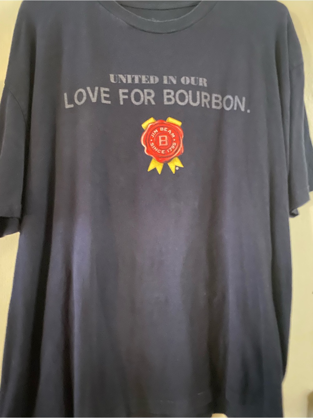 Navy 'Love for Bourbon' Graphic Tee - Men
